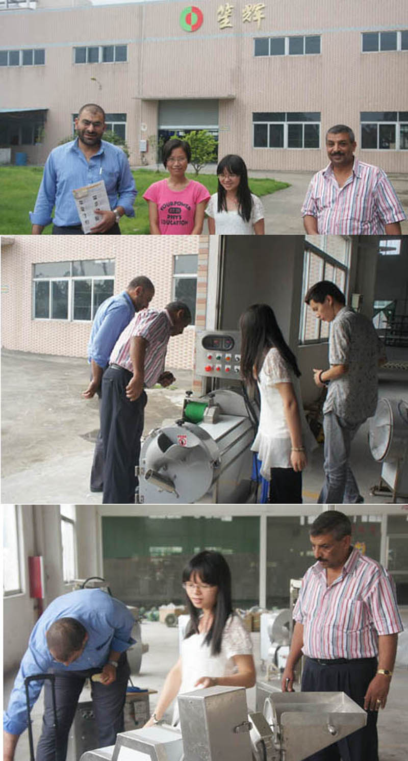 توفير خطوط إنتاج التقشير والقطع والتجفيف والتعبئة للعملاء في مصر