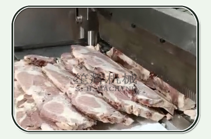 تقطيع اللحوم المجمدة