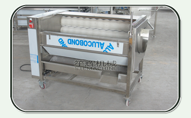 آلة تقشير الفرشاة مع الفرشاة